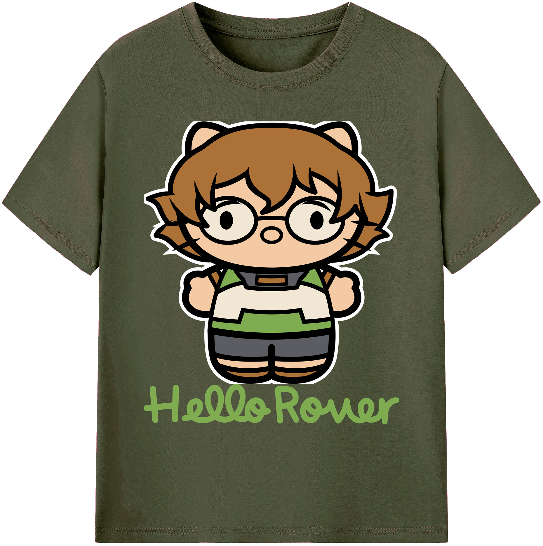 （画像用） Hello Kitty ハローキティ 綿100％ メンズ半袖Tシャツ｜肌触りやわらか＆通気性